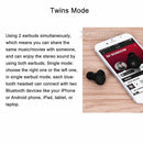 Mini Wireless Earbuds Twins Stereo w/ Mic True Bass In-Ear Bluetooth Earphones