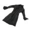 Female Clothing 1/12 Women Black Long Leather Coat for Scarlet