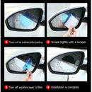 4pcs/set Car Side Mirror Window Protective Films Anti Fog Rainproof Films A