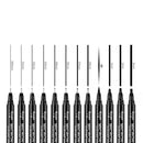 12Pcs Micron Pen Needle Waterproof Drawing Pens Lettering Markers Sketch Ma U2W6
