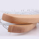 Wood Color 12 Belt Wood Racks With Stainless Steel Hooks Closet Accessories