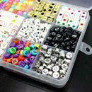 1000Pcs /set Letter Acrylic Beads For DIY Bracelet Making Multicolor M9V3