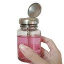 Nail Polish Remover Pump Dispensers, Empty Glass Pump Dispenser Bottle with Flip