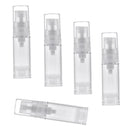 5PCS 5ml Clear Empty Refillable Airless Pump Toners Lotions Spray Bottles Fine