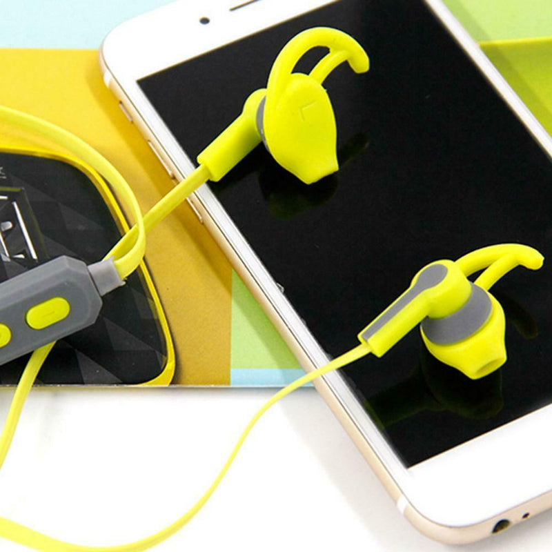 E180 Sweatproof Bluetooth Earphones Sport Stereo Bass Earbuds w/In-Line Mic