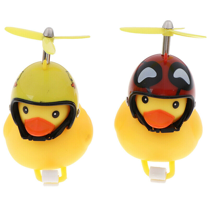 Bicycle Duck Light Bike Horn`Bell Cartoon Helmet With Light Motorcycle Handlebar
