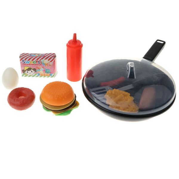 9pcs/Set Kids Toddler Fast Food Playset for Girls Boys Cooking Pretend Play