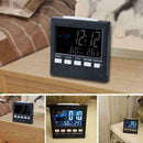 1XDigital Display Thermometer humidity clock Colorful Weather Alarm Calenda W5H4