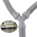 3.3Ft Washing Machine PVC Y Shaped Drain Discharge Hose Washer Pipe Connect H1D7