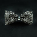Men Luxury Rhinestone Bow Tie Luxury Party Wedding Banquet Adjust Necktie