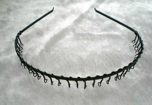 Black Metal Spear Headband Sports Football Men Unisex Hair Band OYY