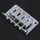 Cigar Box Guitar Parts: 4-string Chrome Hard-tail Adjustable Bridge