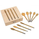 13 Pcs Flat Spade Drill Bits Set Titanium Coating Wood Boring Bit 1/4 inch
