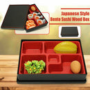5 Grid Bento Box Japanese Lunch Box Reusable Chopsticks Rice Sushi Catering