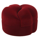 Velvet Couple Rings Display Storage Case Xmas Gift Box Red