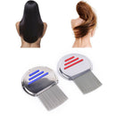 2 Colors Lice Nit Comb Get Down Removal Stainless Steel Metal Head and Teeth 3C
