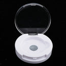 3 Pcs Portable Plastic Round Makeup Eyeshadow Blusher Empty Case for Purse
