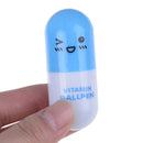 Portable Capsule Shaped Travel Pill Box Medicine Plastic Case Drug Container Bj