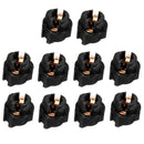 10 Pieces Auto Car Instrument Panel Lamp Dash Light T5 Twist Lock Sockets Base