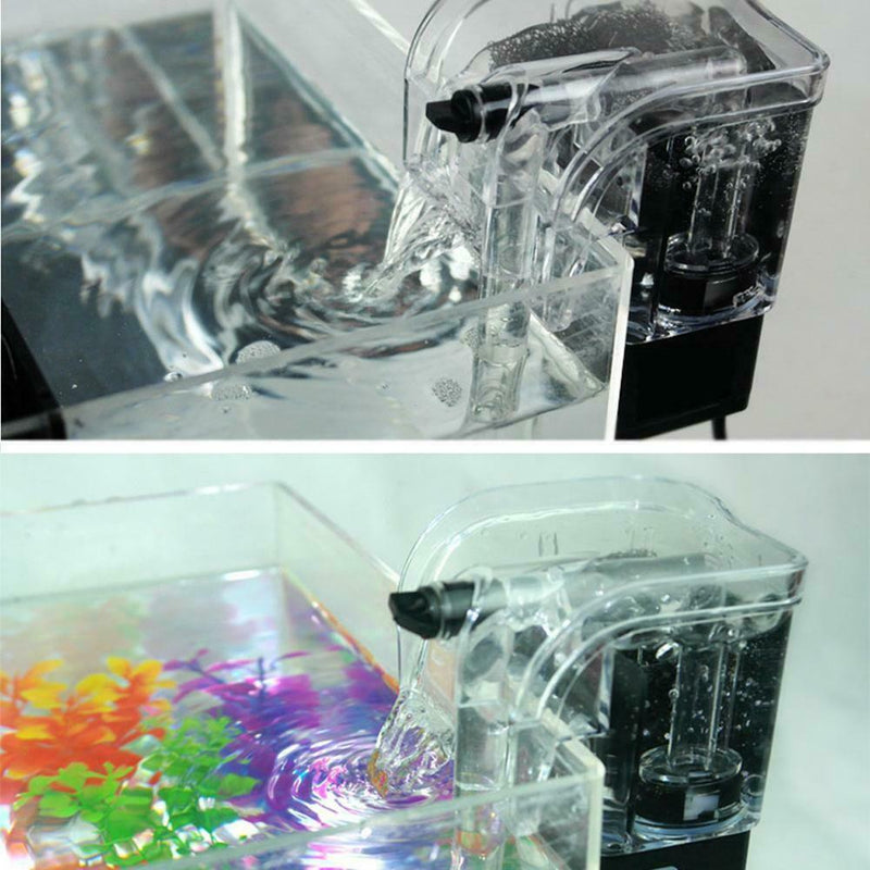 Aquarium External Filter 3 in 1 Water Oxygen Fish Tank Air Pump  (US)