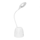 1X(Led Desk Lamp Dimming Smart Press Usb Table Lamp With Pen Container Read