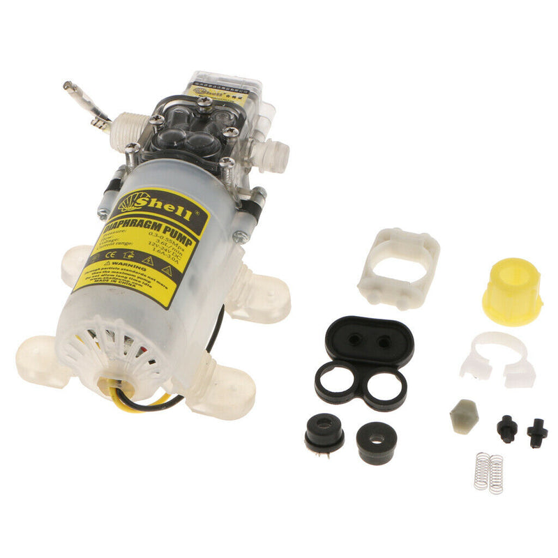 12V DC 60W Electrical Diaphragm Pump Portable Self Priming Variable Frequency