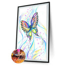 Flying Butterfly 5D DIY Full Round Diamond Painting Digital Canvas Handwork