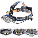 T6+XPE+COB LED Headlight USB Rechargeable Outdoor Work Light Lamp Head Torch AU