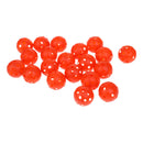 20x Plastic Hollow Golf Balls Perforated Practice Training Sport Ball Orange