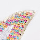 Colored Sequins patch mixed butterfly badge Sew on applique DIY Accessories  Z