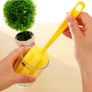 3Pcs Plastic Wine Glass Bottle Cup Sponge Brush Cleaning KitchenTools