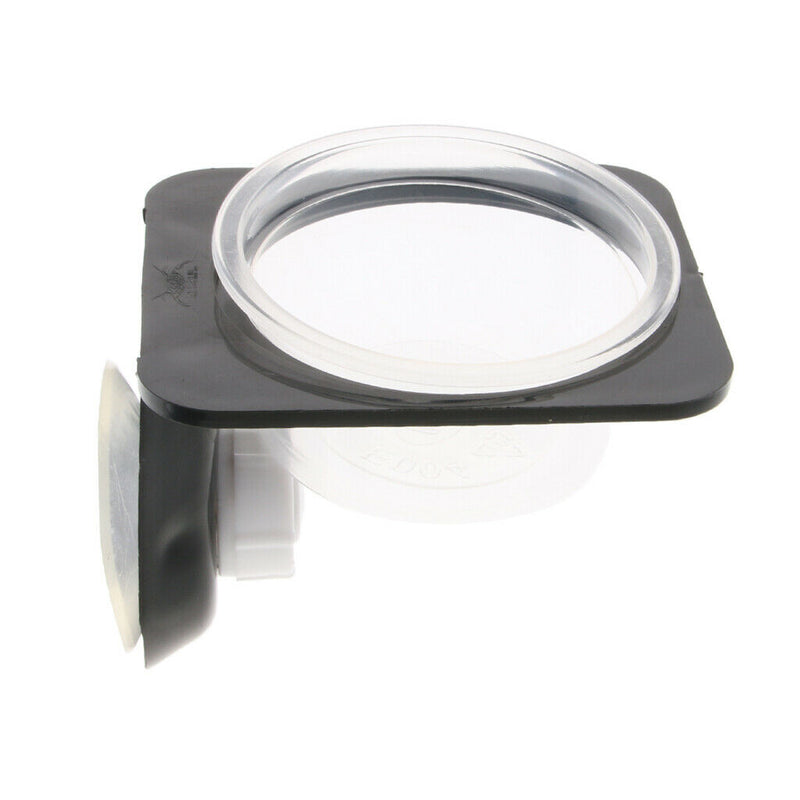 2x Reptile Feeding Dish Food Water Bowl Feeder Bowl Tray Suction Cup