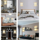 Led Wall Lamp 8W Up/Down Lighting Indoor Double-Head Curved Waterproof Wall