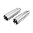 2pcs Metal XLR 3 Pin Male to RCA Female Audio Jack Adapter Plug Connector A