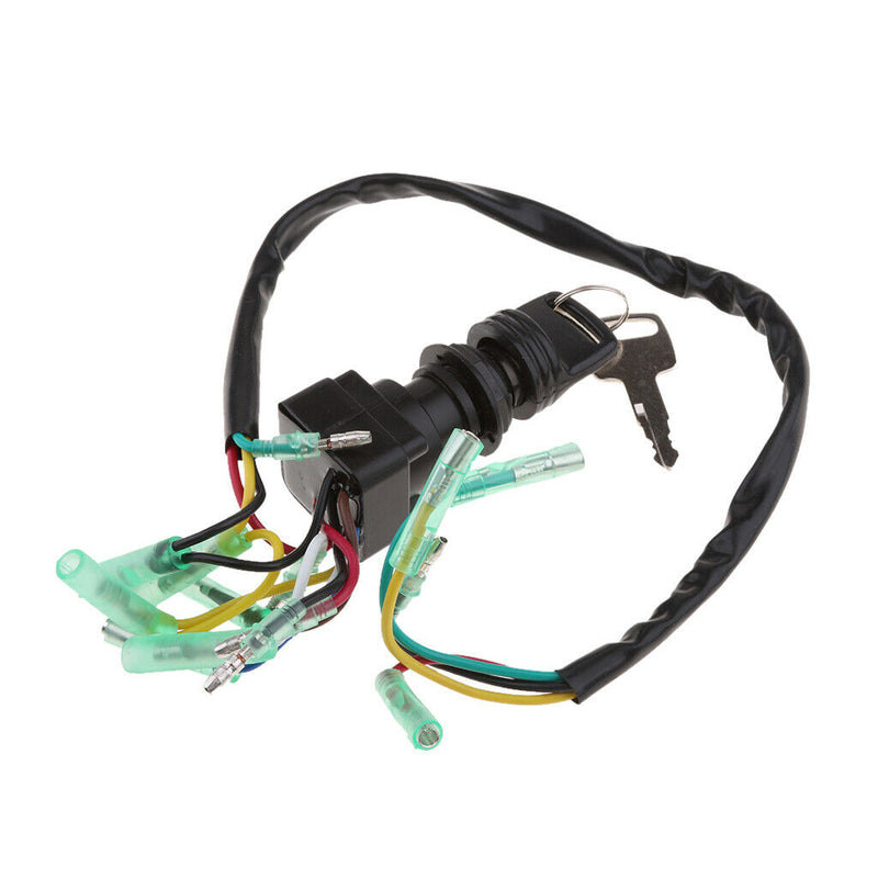 1 Set Ignition Switch Key Replacement Outboard PN 703-82510-43-00 Black
