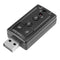 7.1 External PC USB Sound Card 3.5mm AUX Headphone Microphone Audio Adapter