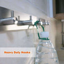 Self Adhesive Bathroom Wall Door Towel Stainless Steel Hanging Hook Silv HAM