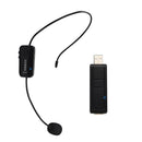 20Hz-30KHz  Mic Wireless 3.5mm Condenser Mic Headworn Microphone, Black