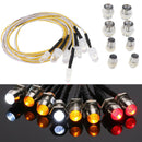 8 LED Light 2 White 2 Red 4 Yellow for 1/10 1/8 RC Crawler Tamiya Axial SC-3C