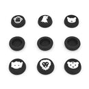 9pcs Cartoon Animal Silicone Thumb Grip for PS5 Xbox Series S X Controller A