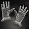 Ladies Gorgeous Wedding bridal ivory white satin Lace Diamonte gloves Hot