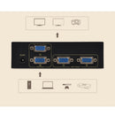 VGA Switch Splitter 2In 2Out Hub Support 1920x1440 Push Button Switching