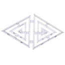 5pcs Acrylic Clear Twin Ruler Handmade Quilt Templates Patchwork Ruler Tool
