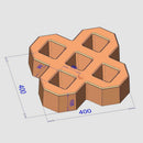 DIY Garden Pavement Mold 8-shaped Walkway Path Concrete Paving Cement Mold