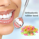 100pcs Orthodontic Rubber Bands Latex Braces Transparent Traction (3/16)