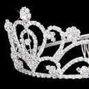 Fashion Wedding Party Bride Crown Rhinestones Headband with Comb Tiara Whit X2J4