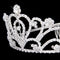 Fashion Wedding Party Bride Crown Rhinestones Headband with Comb Tiara Whit X2J4