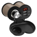 CS-834A4 Motorcycle Dual USB Charger Cigarette Lighter Socket w/ Voltmeter