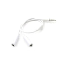 3.5mm AUX Audio Mic Splitter Cable Earphone Headphone Adapter 1Male To 2FemaleES