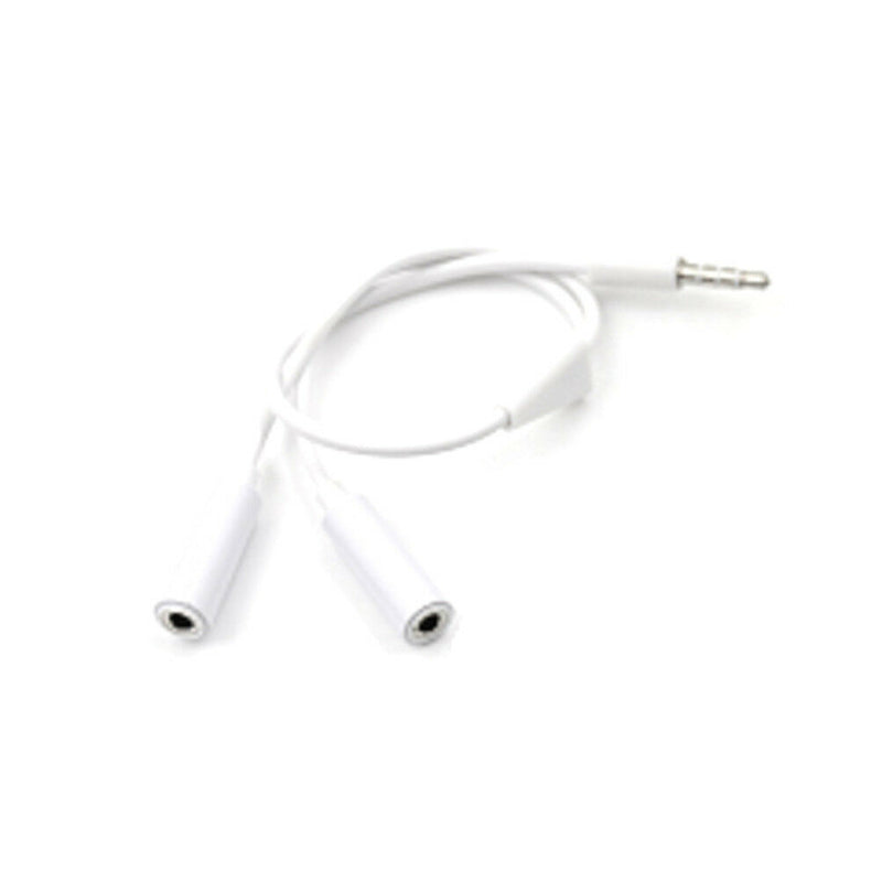 3.5mm AUX Audio Mic Splitter Cable Earphone Headphone Adapter 1Male To 2FemaleES